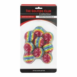 The Golfers Club Striped Practice Balls
