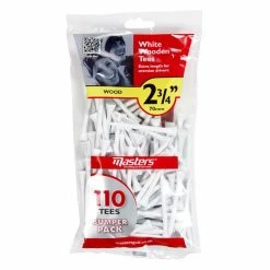 Masters White Wooden Tees 70mm Bumper Pack