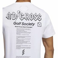 ADIDAS AdiCross Graphic Tee -Golf Clubs Shop adidas adicross graphic tee white 04 29918.1632321210
