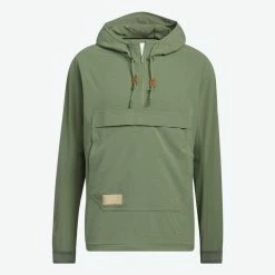 ADIDAS AdiCross Half-Zip Anorak -Golf Clubs Shop adidas adicross half zip anorak natural green 01 09051.1676583078