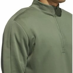 ADIDAS AdiCross Quarter Zip -Golf Clubs Shop adidas adicross quarter zip natural green 03 45681.1659042526