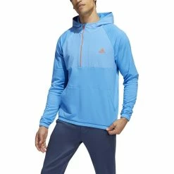 ADIDAS Fleece Anorak 1/4 Zip -Golf Clubs Shop adidas fleece anorak 1 4 zip pulse blue 01 24509.1673899475
