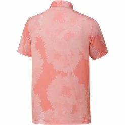 ADIDAS Flower Mesh Polo -Golf Clubs Shop adidas flower mesh polo coral fusion white 02 63368.1679064483
