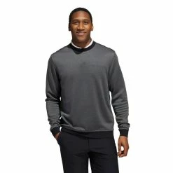 ADIDAS Go-To Crewneck Pullover -Golf Clubs Shop adidas go to crewneck pullover black grey six 01 38214.1676588438