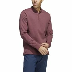 ADIDAS Go-To Long Sleeve Henley -Golf Clubs Shop adidas go to long sleeve henley quiet crimson 01 66293.1673906923