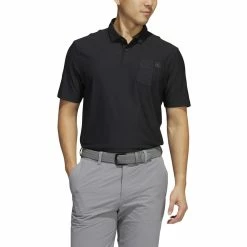 ADIDAS Go-To Pocket Polo -Golf Clubs Shop adidas go to pocket polo black 01 17157.1647960753