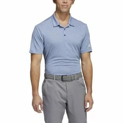 ADIDAS HEAT.RDY Heather Polo -Golf Clubs Shop adidas heat rdy heather polo crew navy 01 26419.1647960886