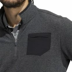 ADIDAS Pocket 1/4 Zip -Golf Clubs Shop adidas pocket 1 4 zip black 03 24515.1659042846