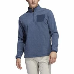 ADIDAS Pocket 1/4 Zip -Golf Clubs Shop adidas pocket 1 4 zip crew navy 01 61775.1659042846