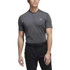 ADIDAS Texture Stripe Polo -Golf Clubs Shop adidas texture stripe polo black grey five 01 84499.1673900468