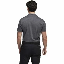 ADIDAS Texture Stripe Polo -Golf Clubs Shop adidas texture stripe polo black grey five 02 50173.1673904970