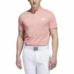 ADIDAS Texture Stripe Polo -Golf Clubs Shop adidas texture stripe polo semi impact orange white 01 78481.1673900114