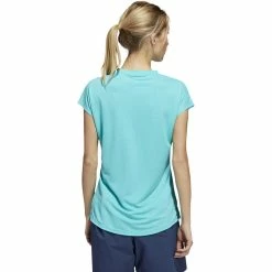 ADIDAS Women's Essentials Crew Polo -Golf Clubs Shop adidas womens essentials crew polo semi mint rush 02 75219.1647971302