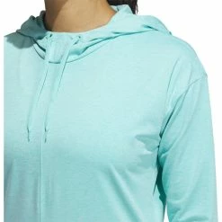ADIDAS Women's Essentials Heathered Hoodie -Golf Clubs Shop adidas womens essentials heathered hoodie acid mint 04 50913.1633103434