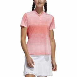 ADIDAS Women's Gradient Polo -Golf Clubs Shop adidas womens gradient polo flash red 01 59807.1633380999
