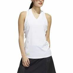 ADIDAS Women's HEAT.RDY Sleeveless Polo -Golf Clubs Shop adidas womens heat rdy sleeveless polo white 01 49892.1676597733