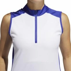 ADIDAS Women's Primeblue Colorblock Racerback Polo -Golf Clubs Shop adidas womens primeblue colorblock racerback polo white 03 37452.1659042809