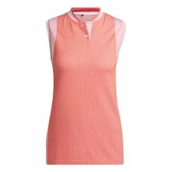 ADIDAS Women's Primeknit Sleeveless Polo -Golf Clubs Shop adidas womens primeknit sleeveless polo preloved red 04 76864.1676592008