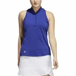 ADIDAS Women's Racerback Sleeveless Polo -Golf Clubs Shop adidas womens racerback sleeveless polo legacy indigo 01 37668.1676595629