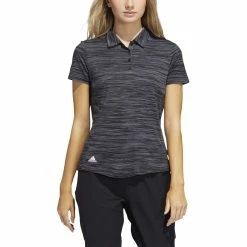 ADIDAS Women's Space-Dyed Polo 19 ADIDAS Women's Space-Dyed Polo -Golf Clubs Shop adidas womens space dyed polo black white 01 43491.1647973321