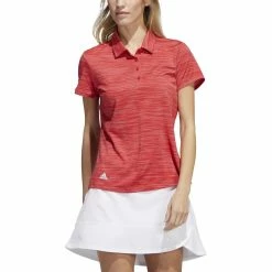ADIDAS Women's Space-Dyed Polo 25 ADIDAS Women's Space-Dyed Polo -Golf Clubs Shop adidas womens space dyed polo collegiate red white 01 79407.1647973321