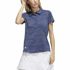 ADIDAS Women's Space-Dyed Polo 17 ADIDAS Women's Space-Dyed Polo -Golf Clubs Shop adidas womens space dyed polo crew navy white 01 02613.1647973321