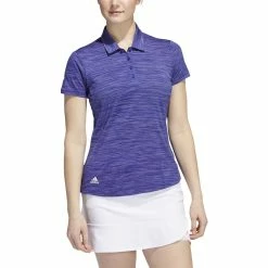 ADIDAS Women's Space-Dyed Polo 29 ADIDAS Women's Space-Dyed Polo -Golf Clubs Shop adidas womens space dyed polo legacy indigo white 01 51872.1647973321
