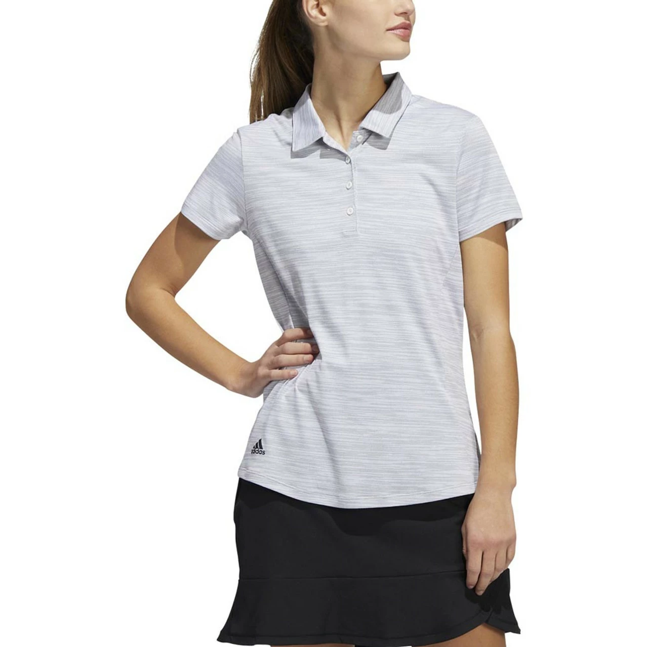 ADIDAS Women's Space-Dyed Polo 1 ADIDAS Women's Space-Dyed Polo