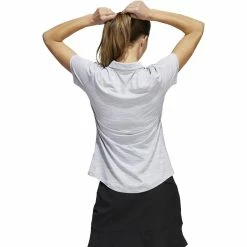 ADIDAS Women's Space-Dyed Polo 16 ADIDAS Women's Space-Dyed Polo -Golf Clubs Shop adidas womens space dyed polo white black 02 41470.1647973321