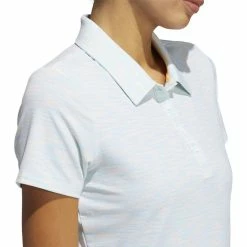 ADIDAS Women's Spacedye Polo -Golf Clubs Shop adidas womens spacedye polo white acid mint 03 72786.1631905137