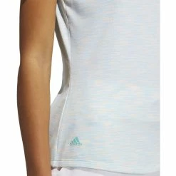 ADIDAS Women's Spacedye Polo -Golf Clubs Shop adidas womens spacedye polo white acid mint 04 43100.1631905137
