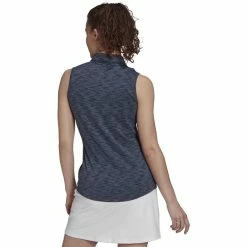 ADIDAS Women's Spacedye Sleeveless Polo 9 ADIDAS Women's Spacedye Sleeveless Polo -Golf Clubs Shop adidas womens spacedye sleeveless polo crew navy white 02 93254.1631905890