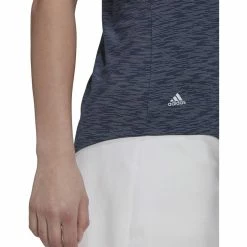 ADIDAS Women's Spacedye Sleeveless Polo 11 ADIDAS Women's Spacedye Sleeveless Polo -Golf Clubs Shop adidas womens spacedye sleeveless polo crew navy white 04 27308.1631905890