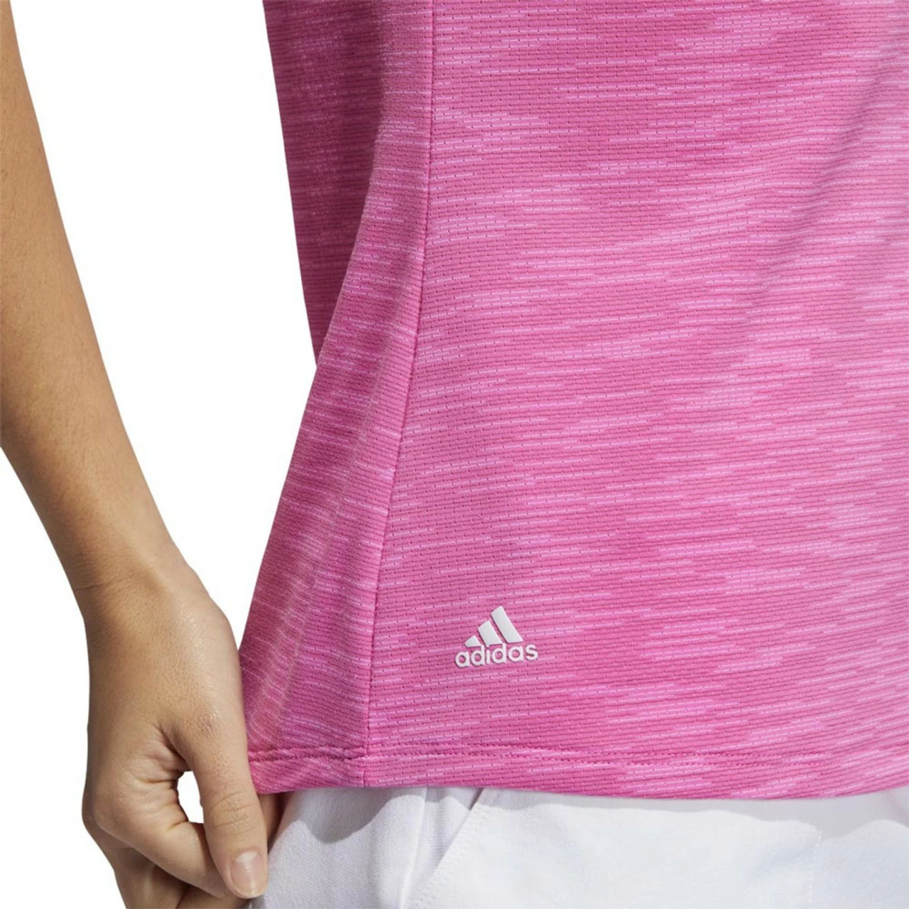 ADIDAS Women's Spacedye Sleeveless Polo 8 ADIDAS Women's Spacedye Sleeveless Polo - Image 8