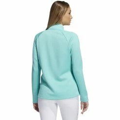 ADIDAS Women's Textured Layer Jacket -Golf Clubs Shop adidas womens textured layer jacket acid mint 02 31375.1633102077