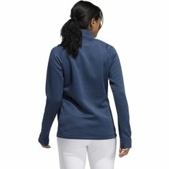 ADIDAS Women's Textured Layer Jacket -Golf Clubs Shop adidas womens textured layer jacket crew navy 02 11075.1633102077
