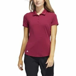 ADIDAS Women's Ultimate 365 Solid Polo -Golf Clubs Shop adidas womens ultimate 365 solid polo legacy burgundy 01 01225.1678999876