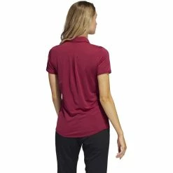 ADIDAS Women's Ultimate 365 Solid Polo -Golf Clubs Shop adidas womens ultimate 365 solid polo legacy burgundy 02 77391.1678999876