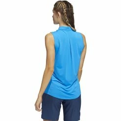 ADIDAS Women's Ultimate 365 Solid Sleeveless Polo -Golf Clubs Shop adidas womens ultimate 365 solid sleeveless polo blue rush 02 37401.1662670227