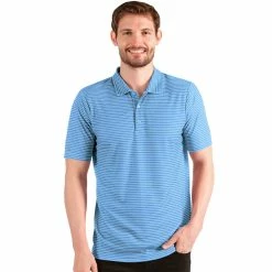 Antigua Esteem Polo -Golf Clubs Shop antigua esteem polo columbia blue heather white 01 61711.1654112879