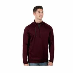 Antigua Generation Pullover -Golf Clubs Shop antigua generation pullover maroon carbon 01 69320.1645209308