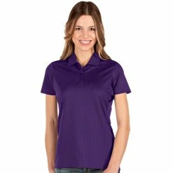 Antigua Women's Balance Polo -Golf Clubs Shop antigua womens balance polo dark purple 01 09080.1676581426