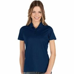 Antigua Women's Balance Polo -Golf Clubs Shop antigua womens balance polo navy 01 53647.1676576904