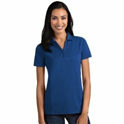 Antigua Women's Tribute Polo -Golf Clubs Shop antigua womens tribute polo dark royal 01 93492.1653919109