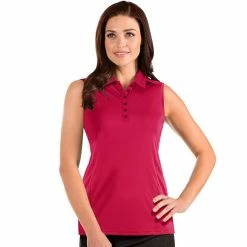 Antigua Women's Tribute Sleeveless Polo -Golf Clubs Shop antigua womens tribute sleeveless polo persia 01 68095.1676593590