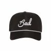 Bad Birdie "Bad" Rope Hat -Golf Clubs Shop bad birdie bad rope hat black 01 65024.1678301002