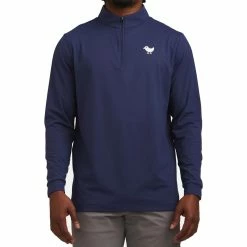 Bad Birdie Navy Quarterzip -Golf Clubs Shop bad birdie navy quarterzip navy 02 52893.1678297079