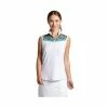Bermuda Sands Women's Melanie Sleeveless Polo With Sublimated Trim -Golf Clubs Shop bermuda sands womens melanie sleeveless polo with sublimated trim white 01 74261.1650471692