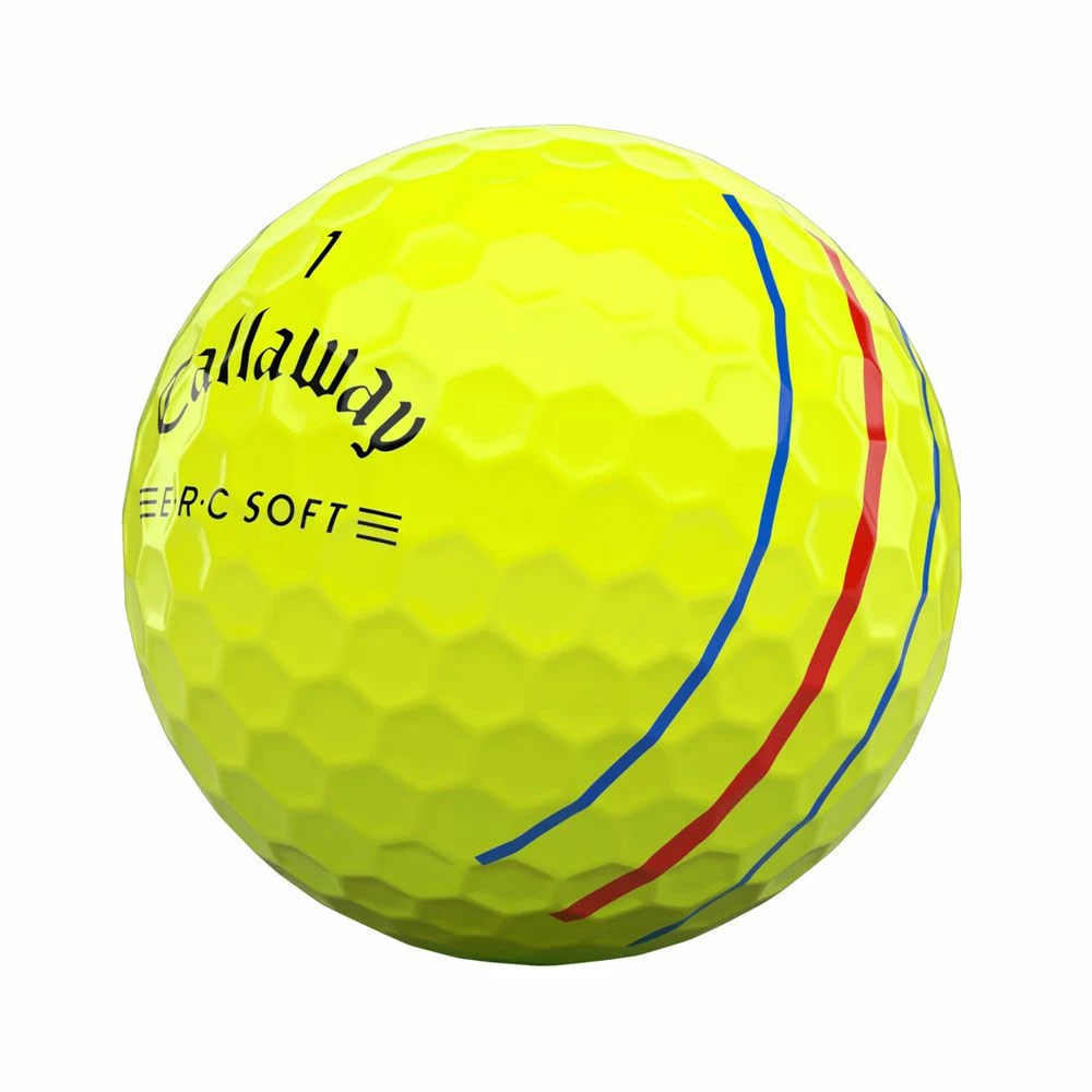 Callaway ERC Soft 2021 Triple Track Yellow Golf Balls 2 Callaway ERC Soft 2021 Triple Track Yellow Golf Balls - Image 2