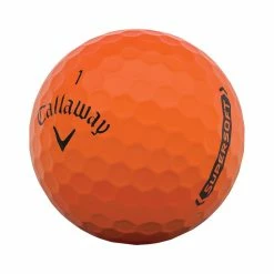 Callaway Supersoft Matte Orange Golf Balls -Golf Clubs Shop callaway 2021 supersoft matte orange golf ball angle